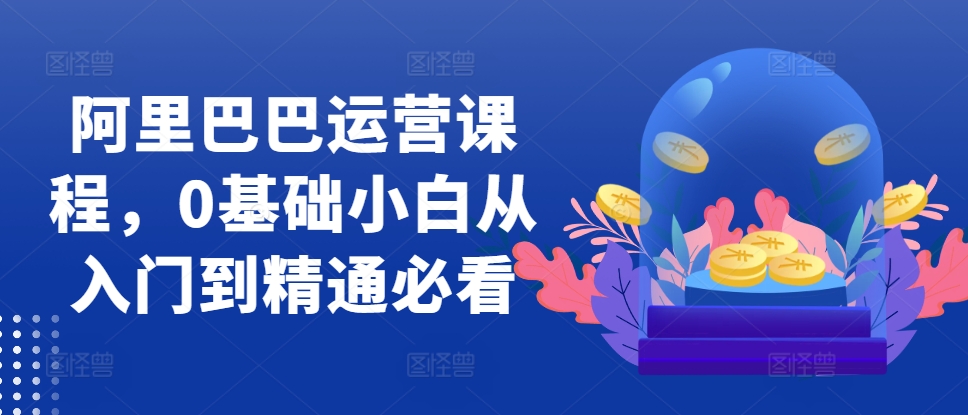 阿里巴巴运营课程，0基础小白从入门到精通必看-创客聚集地