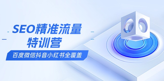 SEO精准流量特训营，百度微信抖音小红书全覆盖，带你搞懂搜索优化核心技巧-创客聚集地