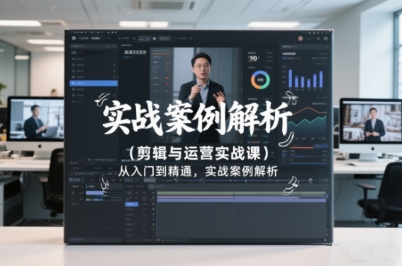 剪辑与运营实战课，从入门到精通，实战案例解析(更新2026)-创客聚集地