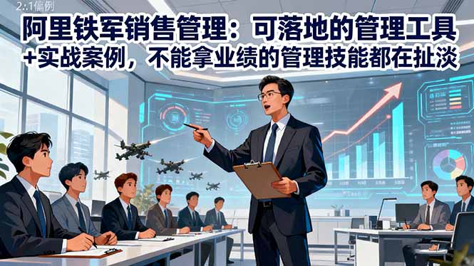 阿里铁军销售管理：可落地的管理工具+实战案例，不能拿业绩的管理都在扯淡-创客聚集地