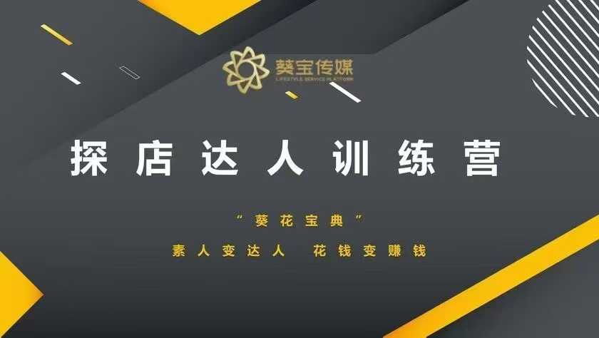 探店达人训练营，素人变达人，花钱变赚钱-创客聚集地