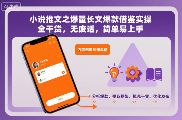 小说推文之爆量长文爆款借鉴实操，全干货，无废话，简单易上手-创客聚集地