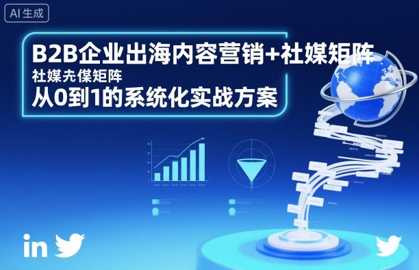 B2B企业出海内容营销+社媒矩阵，从0到1的系统化实战方案-创客聚集地