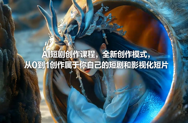 AI短剧创作课程，全新创作模式，从0到1创作属于你自己的短剧和影视化短片-创客聚集地