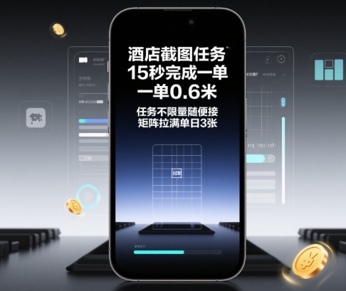 酒店截图任务，15秒完成一单，一单0.6米，任务不限量随便接，矩阵拉满单日3张【揭秘】-创客聚集地