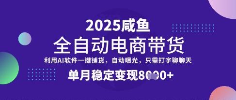 全网首发【闲鱼全自动电商带货】三年磨一剑，一朝露锋芒，单月稳定变现8k+【揭秘】-创客聚集地