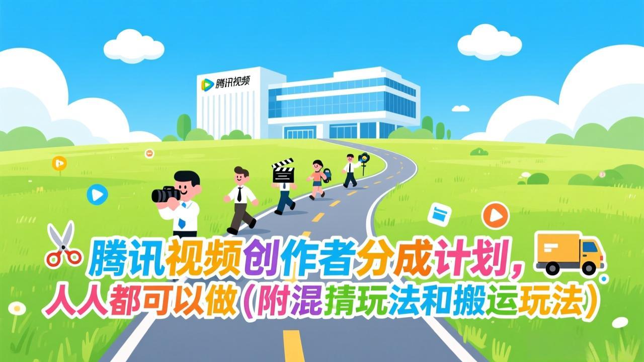 腾讯视频创作者分成计划，人人都可以做(附混剪玩法和搬运玩法-创客聚集地