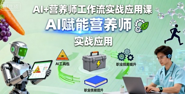 AI+营养师工作流实战应用课，AI赋能营养师-创客聚集地
