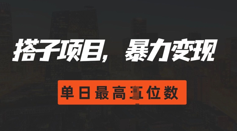 2024搭子玩法，0门槛，暴力变现，单日最高破四位数【揭秘】-创客聚集地