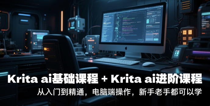 krita ai基础课程+Krita ai进阶课程，从入门到精通，电脑端操作，新手老手都可以学-创客聚集地