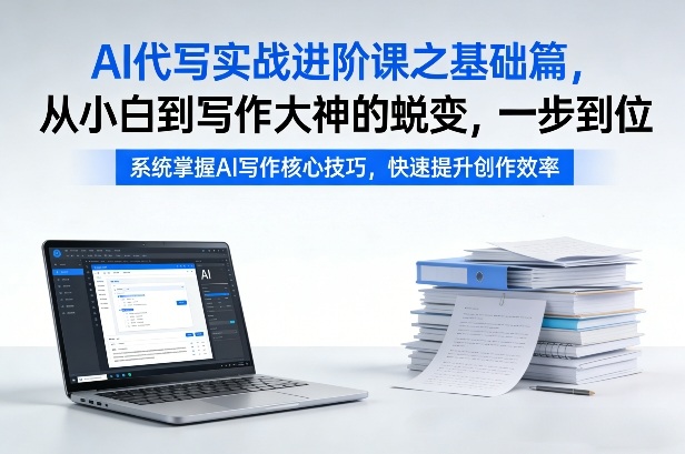 AI代写实战进阶课之基础篇，从小白到写作大神的蜕变，一步到位【揭秘】-创客聚集地