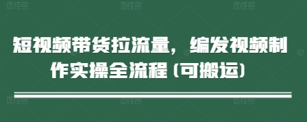 短视频带货拉流量，编发视频制作实操全流程(可搬运)-创客聚集地
