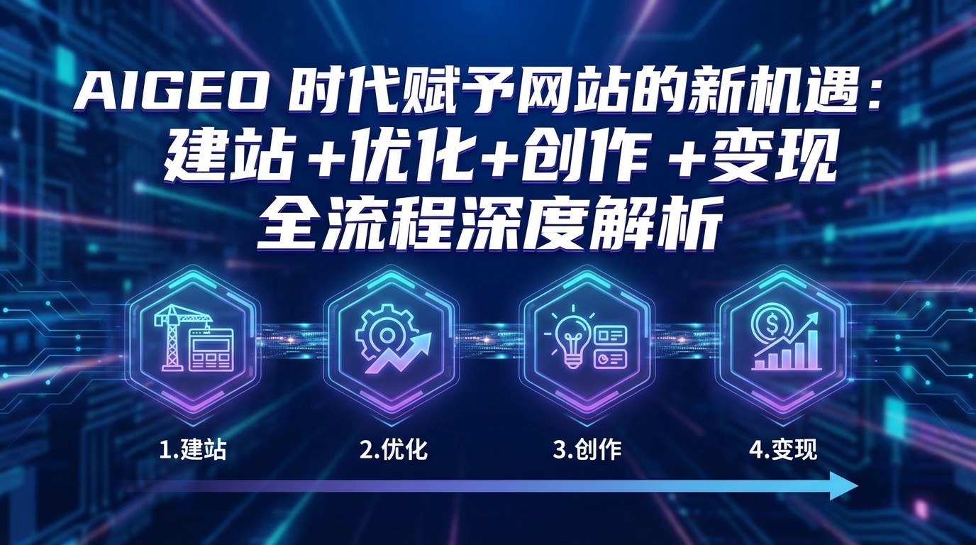 AIGEO+时代赋予网站的新机遇：建站+优化+创作+变现+全流程深度解析-创客聚集地