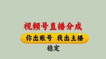 视频号直播分成，全程托管招募，单月轻松变现8k【揭秘】-创客聚集地