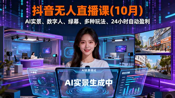 抖音无人直播课(10月-创客聚集地