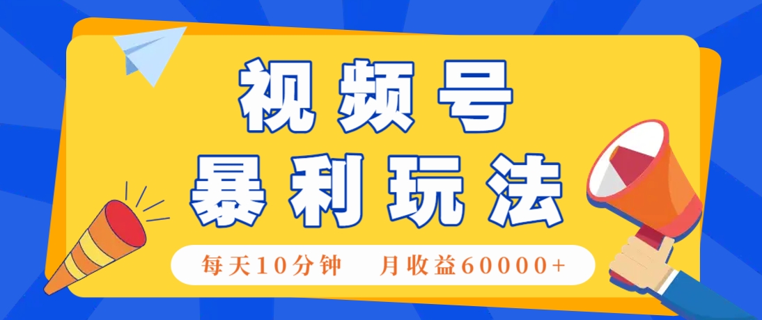 视频号AI赚钱法，每天只需10分钟，月入6万+！(超详细拆解)-创客聚集地