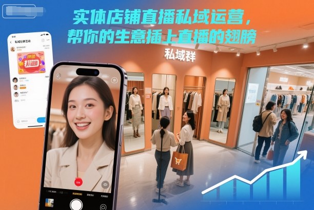 实体店铺直播私域运营，帮你的生意插上直播的翅膀-创客聚集地
