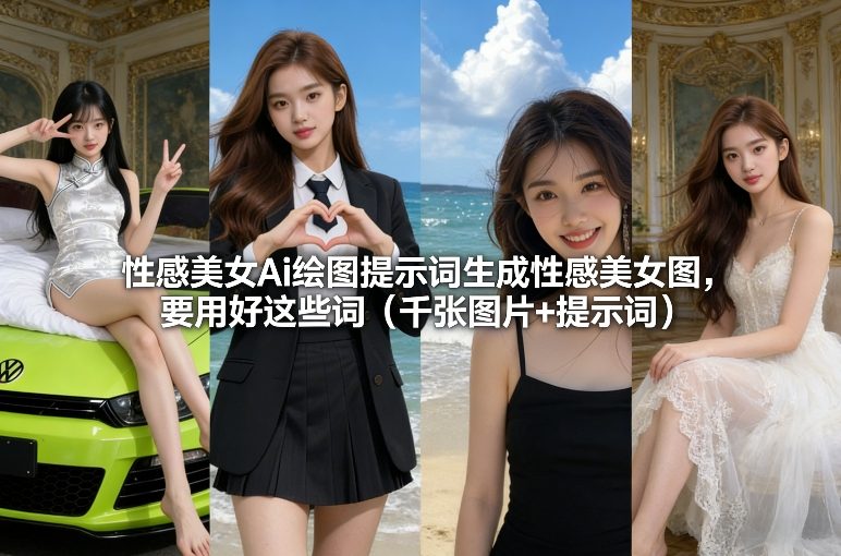 性感美女Ai绘图提示词生成性感美女图，要用好这些词(千张图片+提示词)-创客聚集地