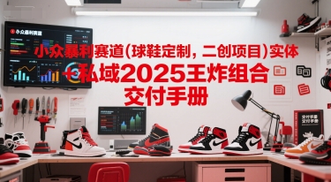 小众暴利赛道(球鞋定制，二创项目)实体+私域2025王炸组合  交付手册-创客聚集地