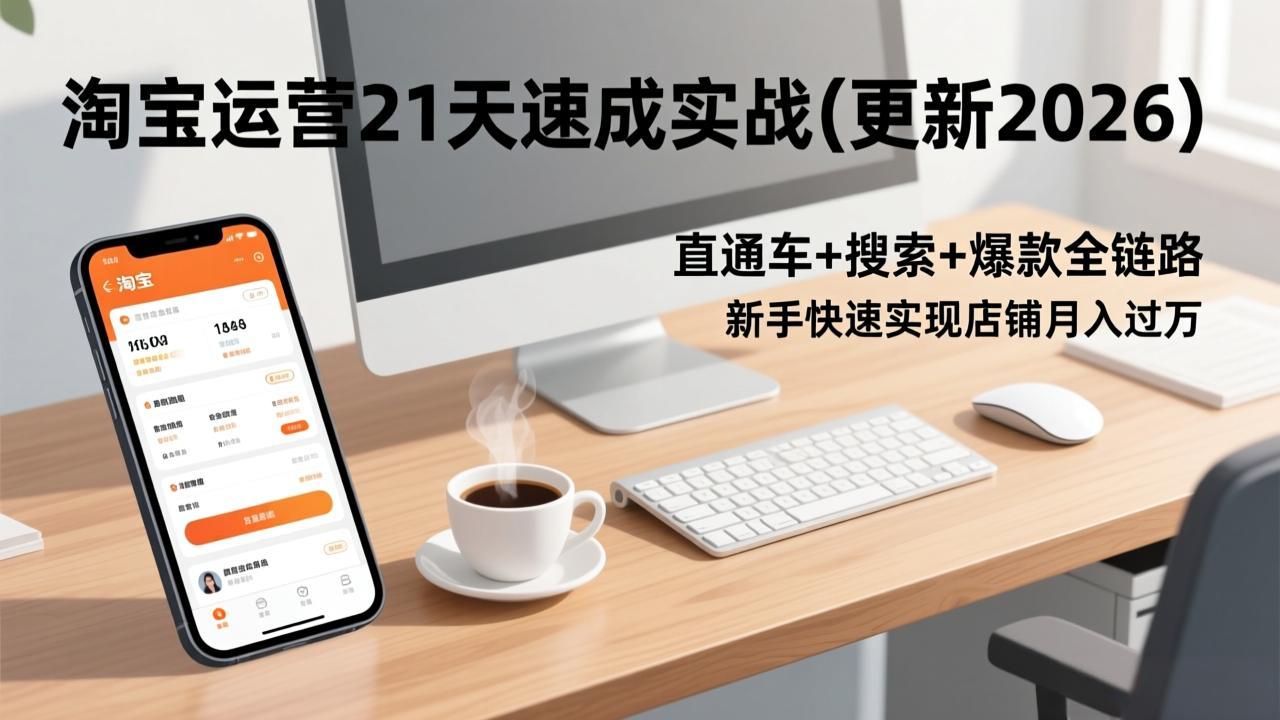 淘宝运营21天速成实战(更新2026-创客聚集地