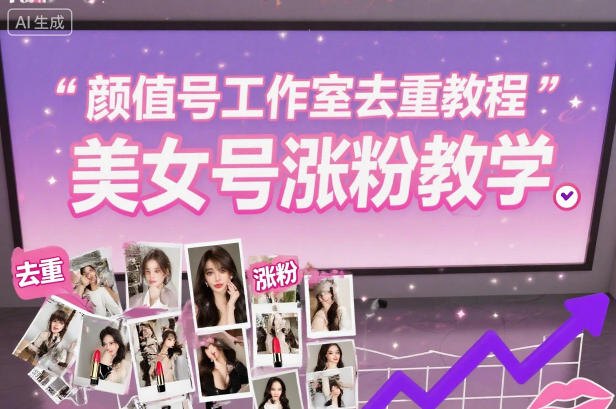 颜值号工作室去重教程，美女号涨粉教学-创客聚集地