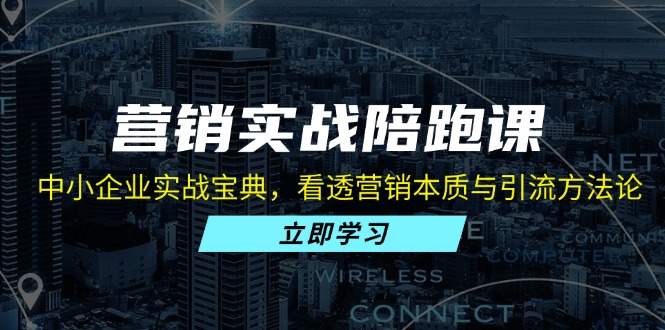 营销实战陪跑课：中小企业实战宝典，看透营销本质与引流方法论-创客聚集地