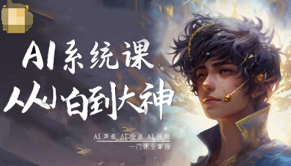 AI系统课程，从小白到大神系统学AI，AI声音-AI绘画-AI视频一门课全掌握-创客聚集地