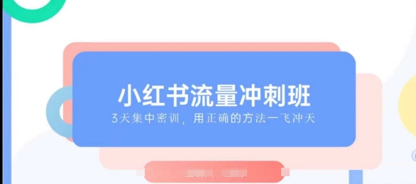 小红书流量冲刺班2025，最懂小红书的女人，快速教你2025年入局小红书-创客聚集地