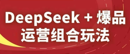 DeepSeek+爆品运营组合玩法，2025淘系精品课-创客聚集地
