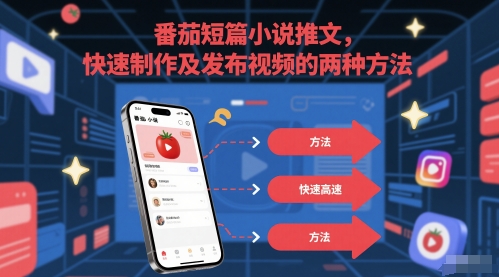 番茄短篇小说推文，快速制作及发布视频的两种方法-创客聚集地
