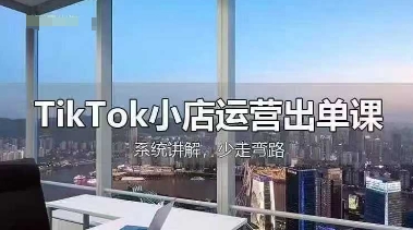 TikTok小店运营出单课，从开店选品、运营出单、发货回款，进行全流程讲解-创客聚集地