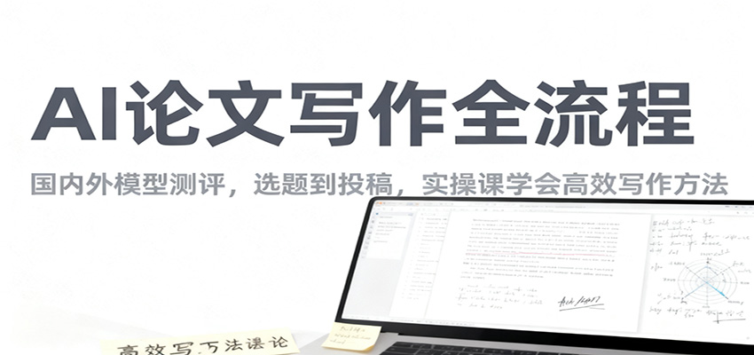AI论文写作全流程，国内外模型测评，选题到投稿，实操课学高效写作方法-创客聚集地