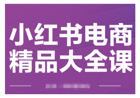 小红书电商精品大全课，快速掌握小红书运营技巧，实现精准引流与爆单目标，轻松玩转小红书电商(更新2月)-创客聚集地