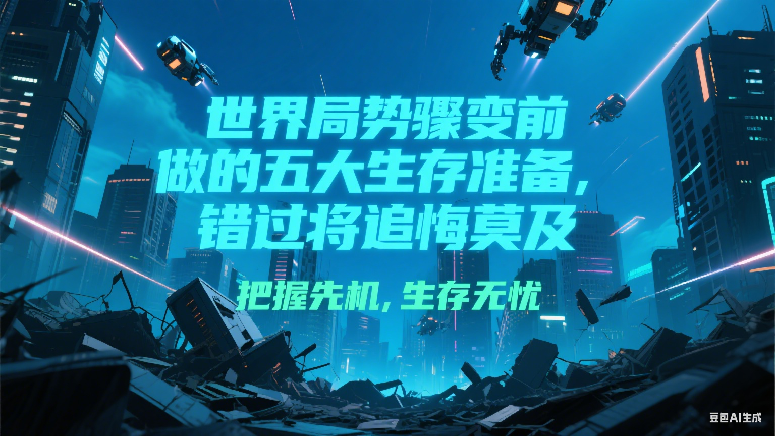 付费文章《世界局势骤变前必做的五大生存准备，错过将追悔莫及》-创客聚集地