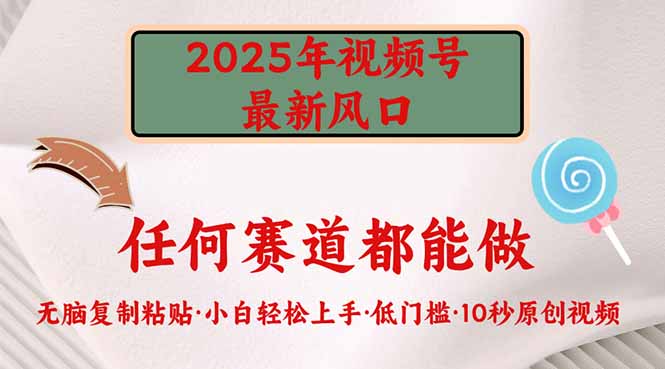 2025年视频号新风口，低门槛只需要无脑执行-创客聚集地