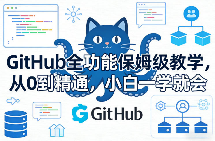 GitHub全功能保姆级教学，从0到精通，小白一学就会-创客聚集地