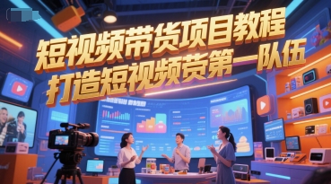 短视频带货项目教程，打造短视频带货第一队伍-创客聚集地
