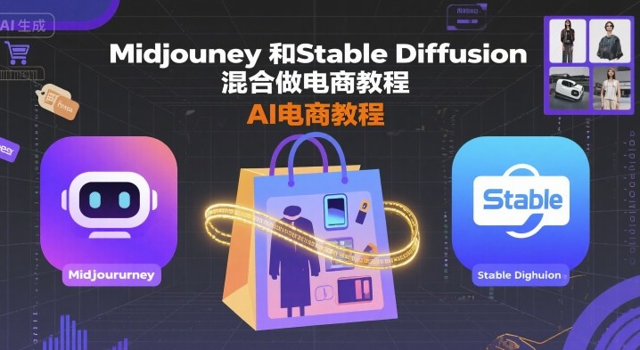 Midjourney和Stable Diffusion混合做电商教程-ai电商教程-创客聚集地