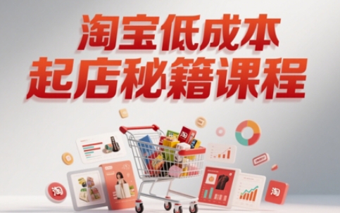 淘宝低成本起店系统课，助你快速起店，实现弯道超车-创客聚集地