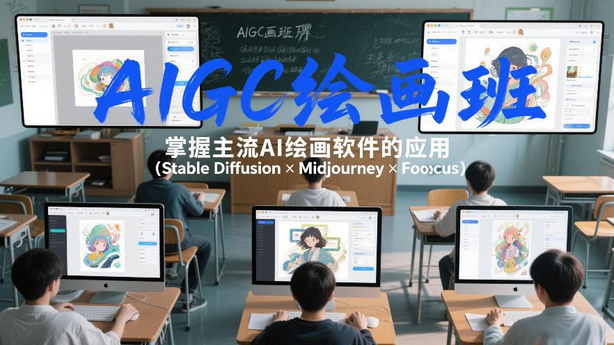 AIGC绘画班,掌握主流Ai绘画软件的应用(Stable Diffusion x Midjourney x Fooocus)-创客聚集地