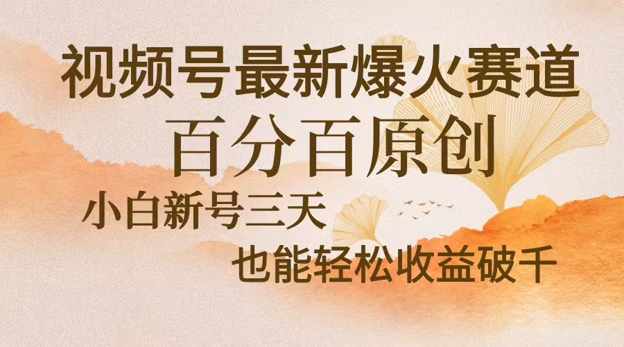视频号最新爆火赛道，中老年粉深信不疑，百分百原创，新号三天收益轻松...-创客聚集地