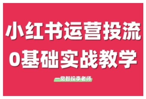 小红书运营投流，小红书广告投放从0到1的实战课，学完即可开始投放(更新)-创客聚集地
