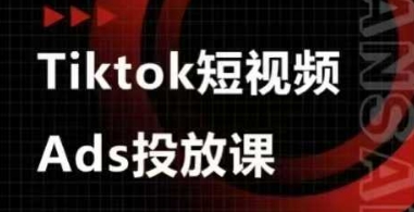 Ads视频投放课，tiktok短视频广告投放课-创客聚集地