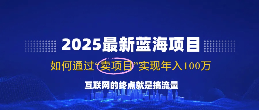 2025最新蓝海项目，零门槛轻松复制，月入10万+，新手也能操作！-创客聚集地