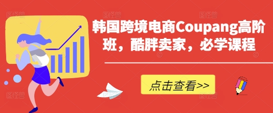 韩国跨境电商Coupang高阶班，酷胖卖家，必学课程-创客聚集地