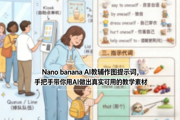 Nano banana AI教辅作图提示词，手把手带你用AI做出真实可用的教学素材-创客聚集地