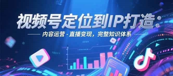 视频号定位到IP打造：账号搭建-内容运营-直播变现，完整知识体系-创客聚集地