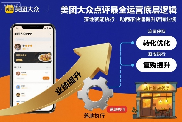 美团大众点评最全运营底层逻辑，落地就能执行，助商家快速提升店铺业绩-创客聚集地