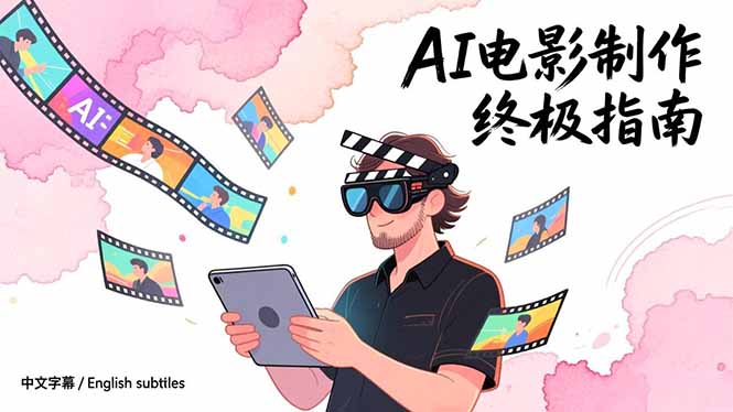 AI电影制作终极指南：从创意到成片，系统掌握智能影视全流程实战课(中英字幕-创客聚集地