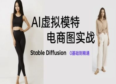 AI虚拟模特电商图实战，AI绘画Stable Diffusion 0基础到精通-创客聚集地